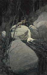 Loinclothed hobby; Obrzek dne - the picture od the day - awa rel -  by Newell Convers Wyeth  - The Spearman