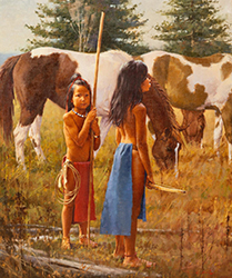 Loinclothed hobby; Obrzek dne - the picture od the day - awa rel - Herd Boys  ~ 1990 ~ by Stan Davis