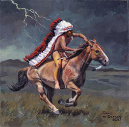 Loinclothed hobby; Obrzek dne - the picture od the day - awa rel - Prairie Thunder ~ 2022 ~ by R.S. Riddick