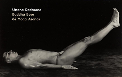 Loinclothed hobby; Obrzek dne - the picture od the day - awa rel - Buddha Bose, 84 yoga asanas ~ 1938