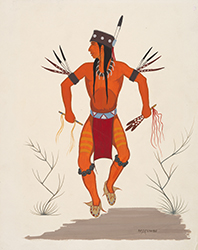 Loinclothed hobby; Obrzek dne - the picture od the day - awa rel -   Solomon McCombs, Indian man dancing