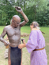 Loinclothed hobby; Obrzek dne - the picture od the day - awa rel -  Native american reenacting