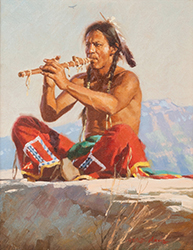 Loinclothed hobby; Obrzek dne - the picture od the day - awa rel - Piegan Love Song ~ 1989, Art of Stan Davis