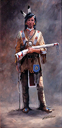 Loinclothed hobby; Obrzek dne - the picture od the day - awa rel - Plain(s) Warrior - art of Larry B. Milligan