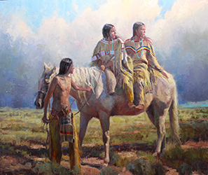 Loinclothed hobby; Obrzek dne - the picture od the day - awa rel - Youth indians - art of Rick Kennington