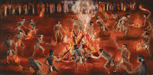 Loinclothed hobby; Obrzek dne - the picture od the day - awa rel - Navajo Fire Dancers - art of Carl N. Gorman