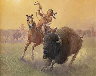 Loinclothed hobby; Obrzek dne - the picture od the day - awa rel - Bounty of the plains, art of Robert Pummill