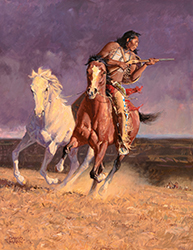 Loinclothed hobby; Obrzek dne - the picture od the day - awa rel - The Narrow Escape, art of David Mann