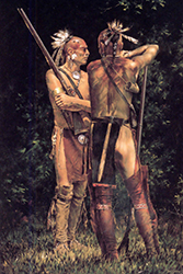 Loinclothed hobby; Obrzek dne - the picture od the day - awa rel - Two warriors, art of Robert Griffing