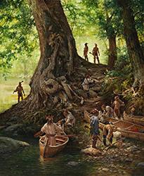 Loinclothed hobby; Obrzek dne - the picture od the day - awa rel - Respect for the Ancient Ones, art of Robert Griffing
