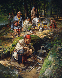 Loinclothed hobby; Obrzek dne - the picture od the day - awa rel - Respect for the Ancient Ones, art of Robert Griffing