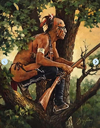 Loinclothed hobby; Obrzek dne - the picture od the day - awa rel - Watching the Trail, art of Robert Griffing