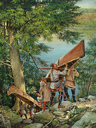 Loinclothed hobby; Obrzek dne - the picture od the day - awa rel - Niagara Portage , art of Robert Griffing