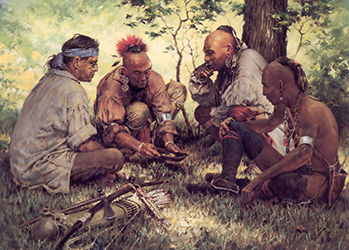 Loinclothed hobby; Obrzek dne - the picture od the day - awa rel - The Gamblers, art of Robert Griffing