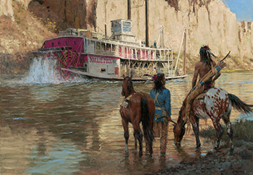 Loinclothed hobby; Obrzek dne - the picture od the day - awa rel - The White Cliffs of Montana, art of Andy Thomas