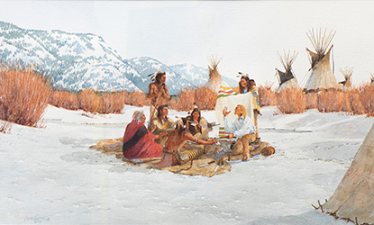 Loinclothed hobby; Obrzek dne - the picture od the day - awa rel - Five??...FIVE!!, art of David Allen Halbach