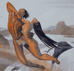 Loinclothed hobby; Obr�zek dne - the picture od the day - �awa rel - NOrinoquia, art of Pedro Centeno Vallenilla
