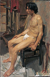 Loinclothed hobby; Obr�zek dne - the picture od the day - �awa rel - Loinclothed youth male, art of Che Hongzhou