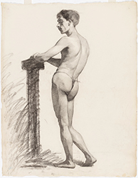 Loinclothed hobby; Obr�zek dne - the picture od the day - �awa rel - Loinclothed male model, art of David Allen Halbach