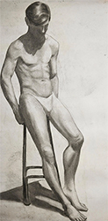 Loinclothed hobby; Obr�zek dne - the picture od the day - �awa rel - Naked smooth loincloth ~ vintage white face style