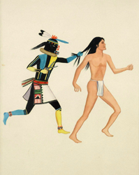Loinclothed hobby; Obr�zek dne - the picture od the day - �awa rel -  Hopi Katsina  -  Waldo Mootzka