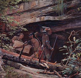 Loinclothed hobby; Obr�zek dne - the picture od the day - �awa rel -  John Buxton - A Secret Cache