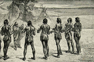 Loinclothed hobby; Obr�zek dne - the picture od the day - �awa rel - Walter Shirlaw - The Death Song