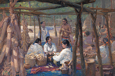 Loinclothed hobby; Obr�zek dne - the picture od the day - �awa rel - John Buxton - A Moment in Time of Family