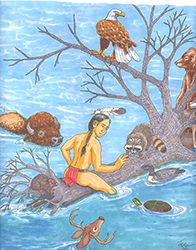 Loinclothed hobby; Obr�zek dne - the picture od the day - �awa rel - The Potawatomi flood story