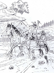 Loinclothed hobby; Obr�zek dne - the picture od the day - �awa rel - Didier Mada - Paysage Western