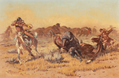 Loinclothed hobby; Obr�zek dne - the picture od the day - �awa rel -  Buffalo Hunt ~ 1969 - John Wade Hampton 