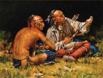 Loinclothed hobby; Obr�zek dne - the picture od the day - �awa rel -  A Gift to His Father ~ 2011 - Robert Griffing