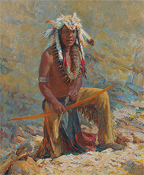 Loinclothed hobby; Obr�zek dne - the picture od the day - �awa rel - The Pawnee Brave - William Kalwick