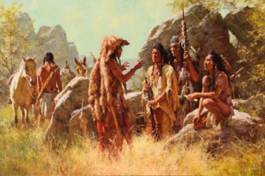 Loinclothed hobby; Obr�zek dne - the picture od the day - �awa rel -  Scout's Report (1988) - Howard Terpning 