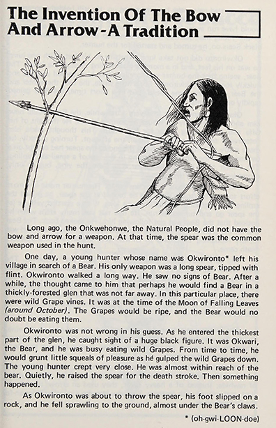 Art of  Kahionnes ~ Tales of the Iroquois, 1976