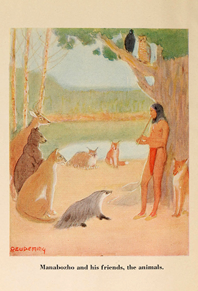 Art of Edwin Willard Deming ~  Manabozho, the Indian's story of Hiawatha