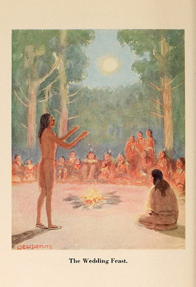 Art of Edwin Willard Deming ~  Manabozho, the Indian's story of Hiawatha