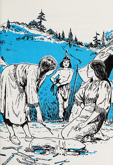 Squanto ~ young Indian hunter, written by Augusta Stevenson, art by Nathan Goldstein