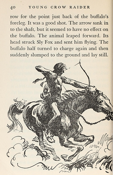 Young Crow raider -  Francis Lynde Kroll, illustrated by Charles H. Geer