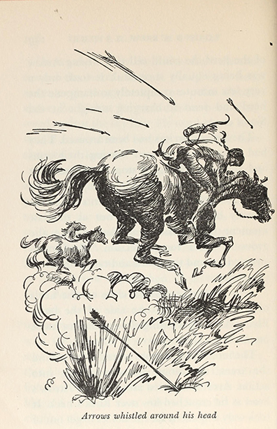 Young Crow raider -  Francis Lynde Kroll, illustrated by Charles H. Geer