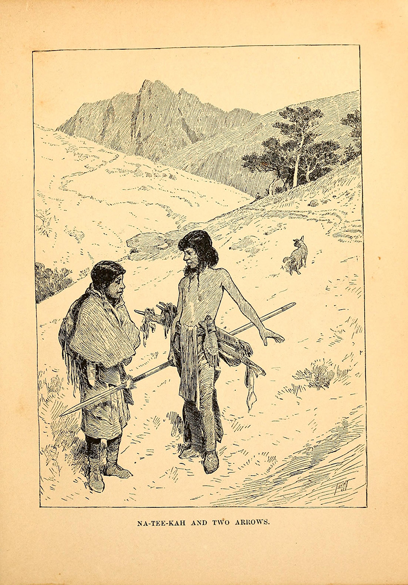 Two Arrows by  W. O. Stoddard, 1886, illustrated by Farny