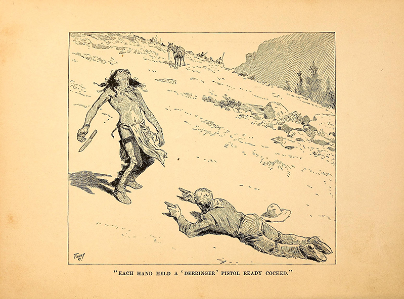 Two Arrows by  W. O. Stoddard, 1886, illustrated by Farny