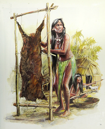 Native Americans: the life and culture of the North American Indian ~ Norman Bancroft-Hunt, illustrated by Michael Codd