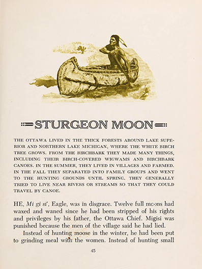 Full Moons - Indian legends of the seasons ~ Lillian Budd< ~ art / illustration by George Armstrong