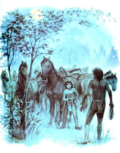 William Cunningham ~ The story of Daniel Boone  ~ art / illustration by  Waine Blickenstaff