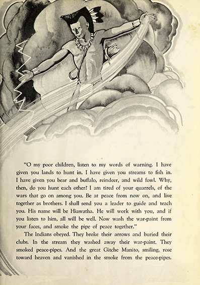 The story of Hiawatha; adapted from Longfellow - Allen  Chaffee - art by Armstrong  Sperry