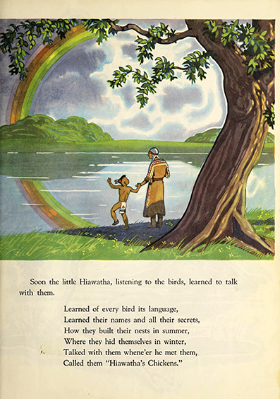 The story of Hiawatha; adapted from Longfellow - Allen  Chaffee - art by Armstrong  Sperry