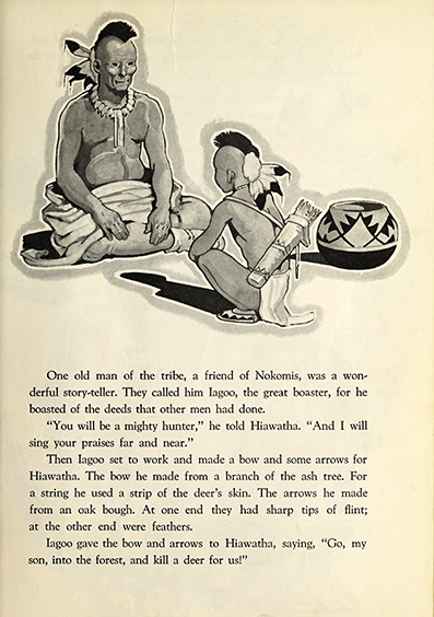 The story of Hiawatha; adapted from Longfellow - Allen  Chaffee - art by Armstrong  Sperry