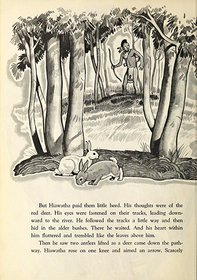 The story of Hiawatha; adapted from Longfellow - Allen  Chaffee - art by Armstrong  Sperry