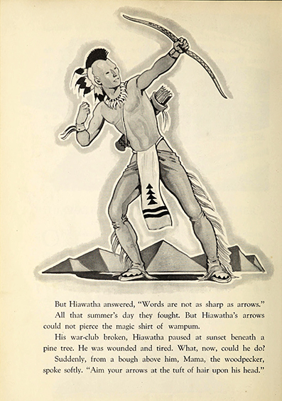 The story of Hiawatha; adapted from Longfellow - Allen  Chaffee - art by Armstrong  Sperry